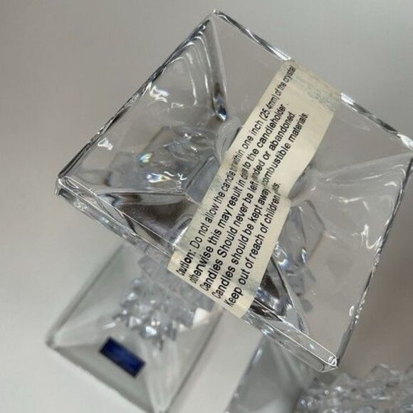 New with box Marquis by Waterford Crystal Paradox Candlesticks Candle Holders 8” - Picture 7 of 15